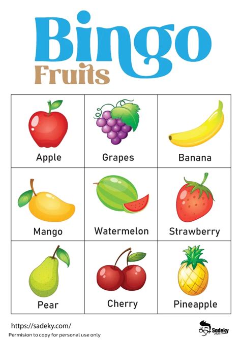 fruit bingo free printable|Fruit and Veggie Bingo Game with FREE Bingo Cards .